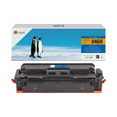 G&g kompatybilny toner z 046hbk, black, 6300s, nt-pc046xbk, high capacity, dla canon lbp654cx, 653cdw, mfp735cx, 634cdw, 632cdw, n