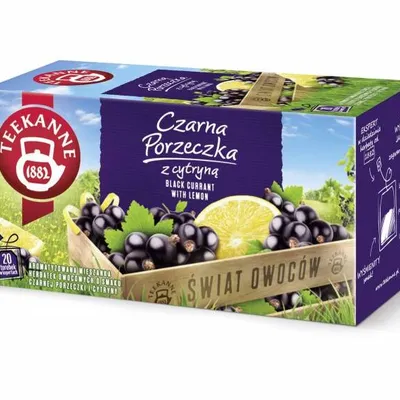 Herbata czarna porzeczka TEEKANNE world of fruits 20 torebek