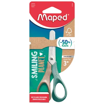 Nożyczki MAPED szkolne vivo smiling planet 12 cm blister kartonowy