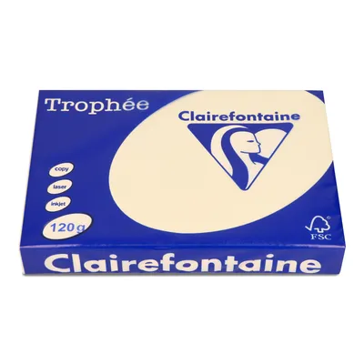 Papier ksero kolor a4 TROPHEE piaskowy 120g 250 ark