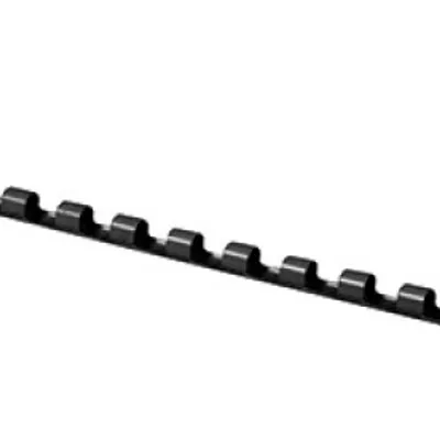 Grzbiet plastikowy 6mm (25 kartek) OFFICE PRODUCTS czarny 100 szt.