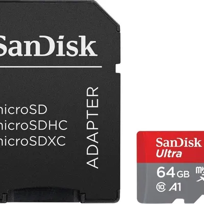 Sandisk karta ultra microsdxc 64gb 140mb/s a1 + adapter sd