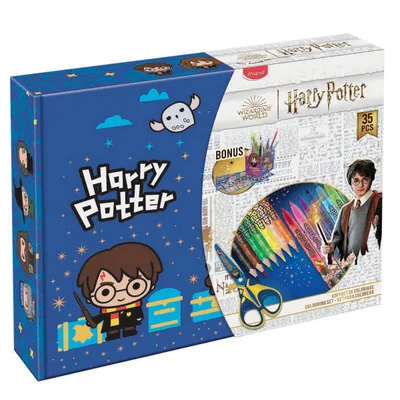 Zestaw do kolorowania MAPED 35 elementów harry potter w pudełku