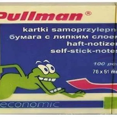 Karteczki samoprzylepne 50x75 PULLMAN p0024 żółty 100 kart