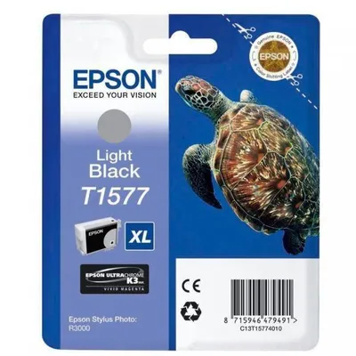 Epson oryginalny ink / tusz c13t15774010, light black, 25,9ml, EPSON stylus photo r3000