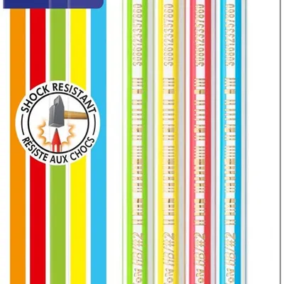 Ołówek ostrzony bezdrzewny BIC evolution stripes 646 hb 918485 hb blister 4szt