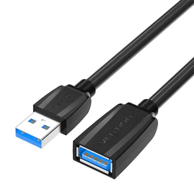 Przedłużacz usb 3.o męski usb do żeński Vention vas-a45-b200 2m (czarny)