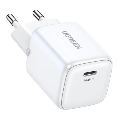 Ładowarka sieciowa UGREEN 15326 nexode mini, usb-c, pd3.0, qc4.0, gan, 30w (biała)