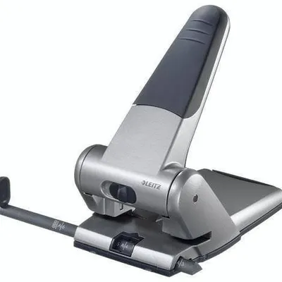 Dziurkacz z ogranicznikiem aluminiowy LEITZ 5180 51800084 srebrny 65 kart