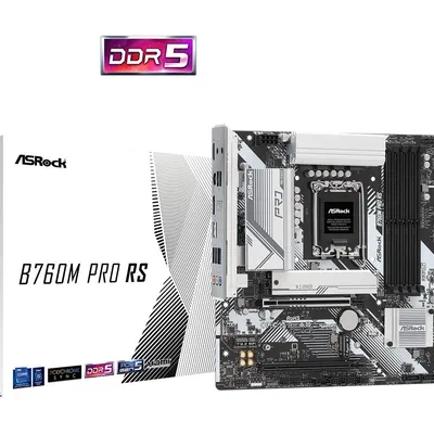 Asrock płyta główna b760m pro rs s1700 4ddr5 dp/hdmi matx