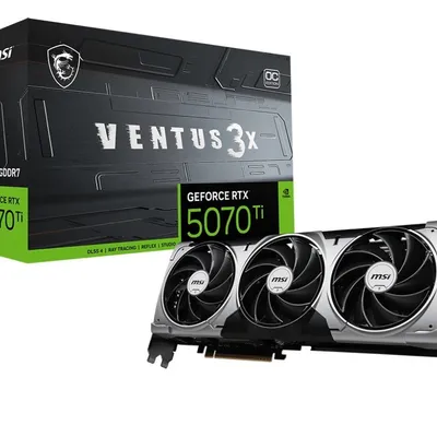 Msi karta graficzna geforce rtx 5070 ti 16g ventus 3x oc gddr7 256bit hdmi/3dp