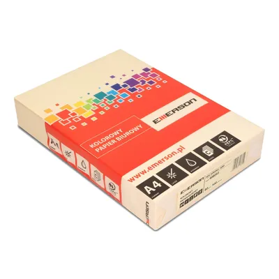 Papier ksero kolor a4 EMERSON kość słoniowa 80g 500 ark