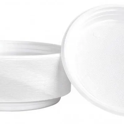 Talerz jednorazowy śr.22cm OFFICE PRODUCTS biały plastik 100szt