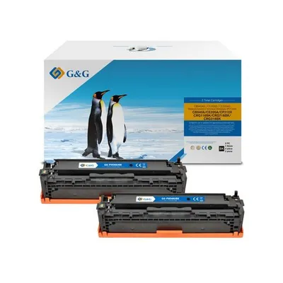 G&g kompatybilny toner z cb540a, ce320a, cf210x, crg116, crg716, crg316, black, 2200s, nt-ph540ubk, hp 125a, dla hp color laserjet