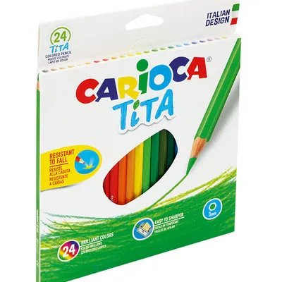 Kredki ołówkowe bezdrzewne Carioca 42794 tita 170-2327 24kol
