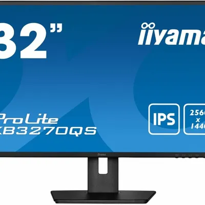 Iiyama monitor 32 cale xb3270qs-b5 ips,wqhd,hdmi,dp,dvi,has(150mm)