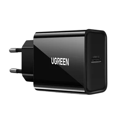Ładowarka sieciowa eu UGREEN cd137 usb-c, 20w, pd3.0 (czarna)