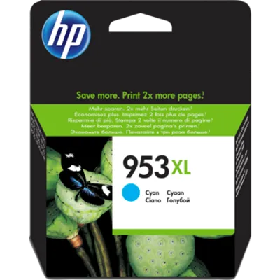 Tusz oryginalny HP953xl f6u16ae cyan 1600 stron