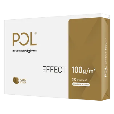 Papier satynowany a3 100g POLeffect polef100x402 biały 250ark