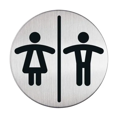 Piktogram wc dla pan i panów 83 mm DURABLE picto 492023