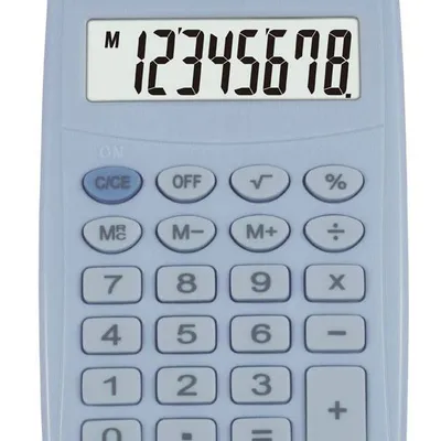 Kalkulator kieszonkowy 98.5x64x10mm VECTOR kav vc-210 lb niebieski pastelowy bateria