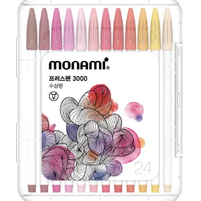 Cienkopis Monami pen 3000 160-2431 mix kolorów 0.4mm 24szt