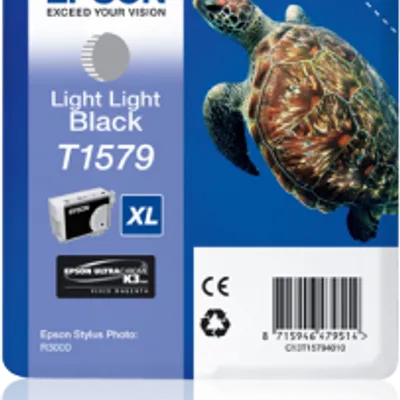 Tusz oryginalny EPSON t1579 c13t15794010 light czarny 25,9 ml
