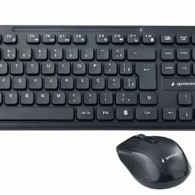 Gembird zestaw klawiatura+mysz czarny/bezprzewodowy us
