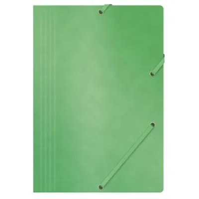 Teczka z gumką a4 OFFICE PRODUCTS zielona preszpan 390gsm