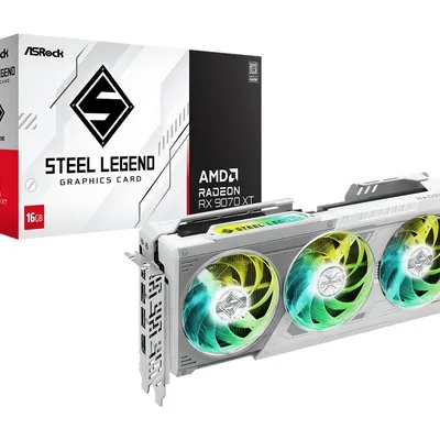 Asrock karta graficzna radeon rx 9070 xt steel legend 16gb