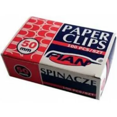 Spinacze okrągłe 50mm FIAN rz50 cynk pudełko 100szt