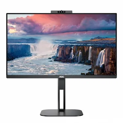 Aoc monitor 24v5cw 23.8 cali ips hdmi dp usb-c pivot kamera