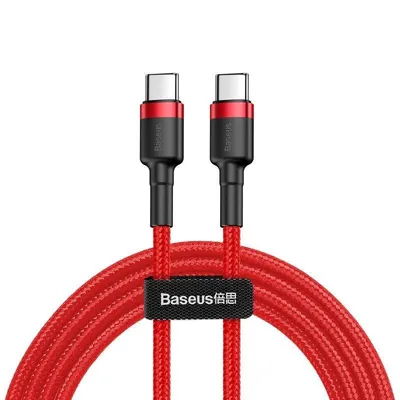 Kabel usb-c do usb-c pd Baseus cafule pd 2.0 qc 3.0 60w 1m (czerwony)