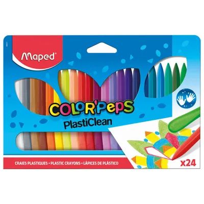 Kredki MAPED colorpeps plastikowe 24 szt