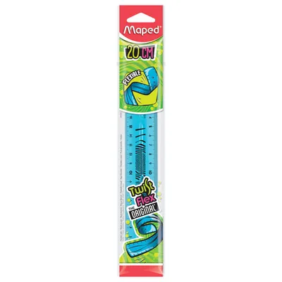 Linijka plastikowa 20cm MAPED twist’n flex niełamliwa