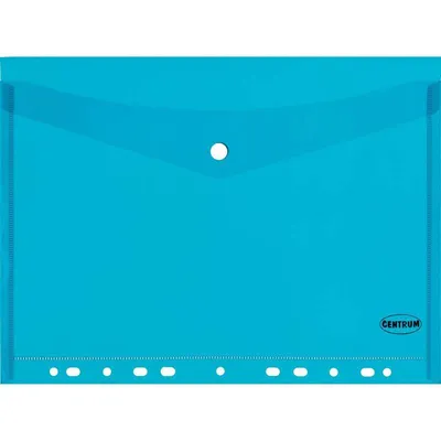 Teczka kopertowa z perforacją na guzik a4 CENTRUM 80631 mix pp 0.18mm