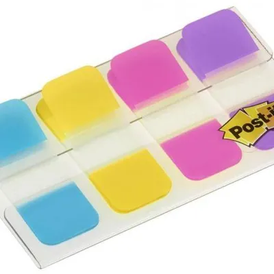 Zakładki indeksujące foliowe 15,8x38,1mm 3M post-it® do archiwizacji 676-aypv mix*4 4*10szt