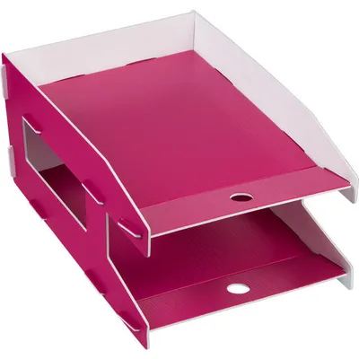 Szuflada na dokumenty Grand gr-3002 notodesk 120-1882 różowa 330x254x165mm polipropylen