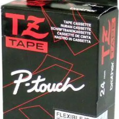 Tasiemka oryginalna czarny/przezroczyste BROTHER tzfx151 24mm x 8 m