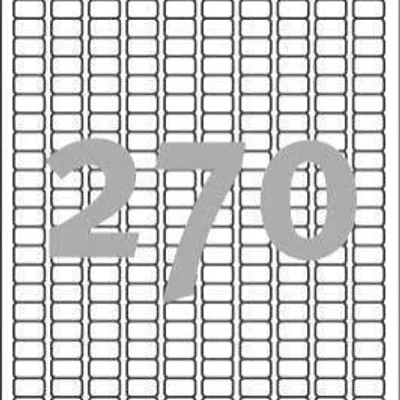 Etykiety samoprzylepne 17.8x10mm do czasowego etykietowania usuwalne l4730rev-25 białe 30ark*270szt