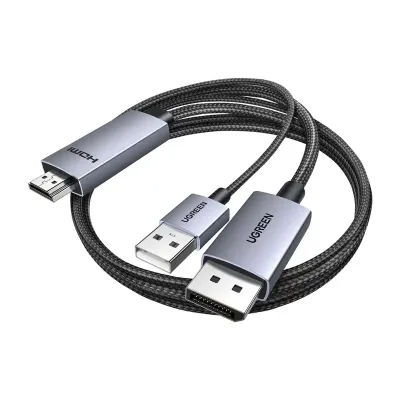 Kabel displayport hdmi UGREEN hd169 4k 60hz 2m (czarny)