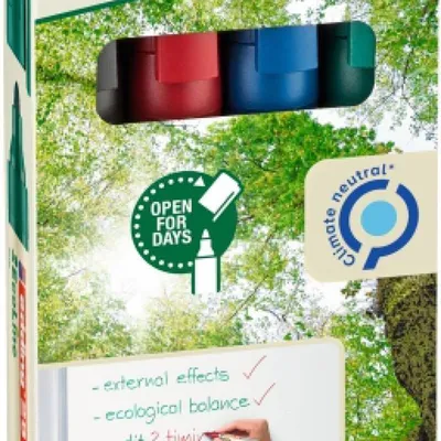Marker suchościeraly EDDING ecoline 28 mix kolorów 1.5-3mm 4szt