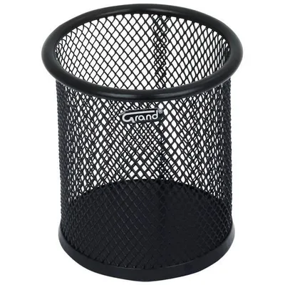 Przybornik na długopisy Ø90.5x101mm Grand gr-004 120-1125 czarny metalowy