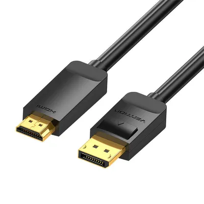 Kabel displayport 1.2 do hdmi 1.4 Vention hagbi 3m, 4k 30hz (czarny)