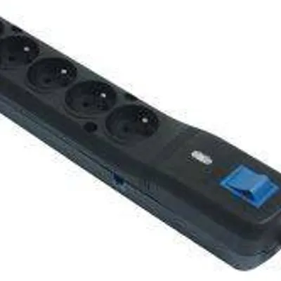 Lestar listwa przeciwprzepięciowa lvt-530wa, 3l, 2.5m, czarna