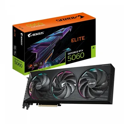 Gigabyte karta graficzna aorus geforce rtx 5060 elite 8gb 128bit gddr7 hdmi/dp