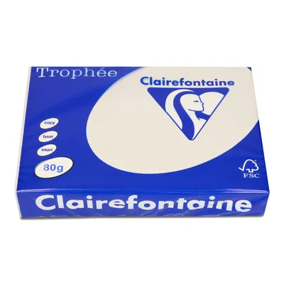 Papier ksero kolor a4 TROPHEE szary stalowy 80g 500 ark