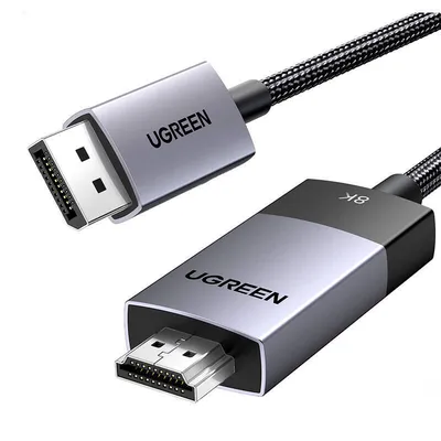 Kabel displayport do hdmi UGREEN dp115, 8k 60 hz, 1m (czarny)