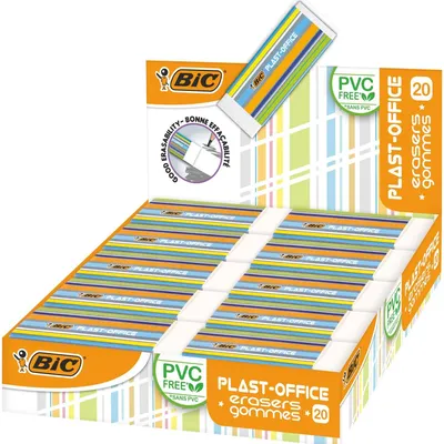 Gumka do ścierania BIC plast office 927867