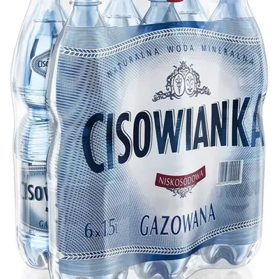 Woda gazowana butelka plastikowa CISOWIANKA 1,5l